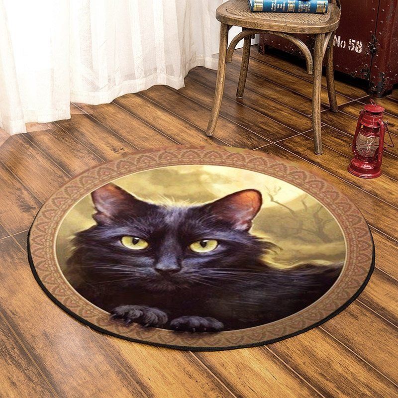 Cat Round Carpet