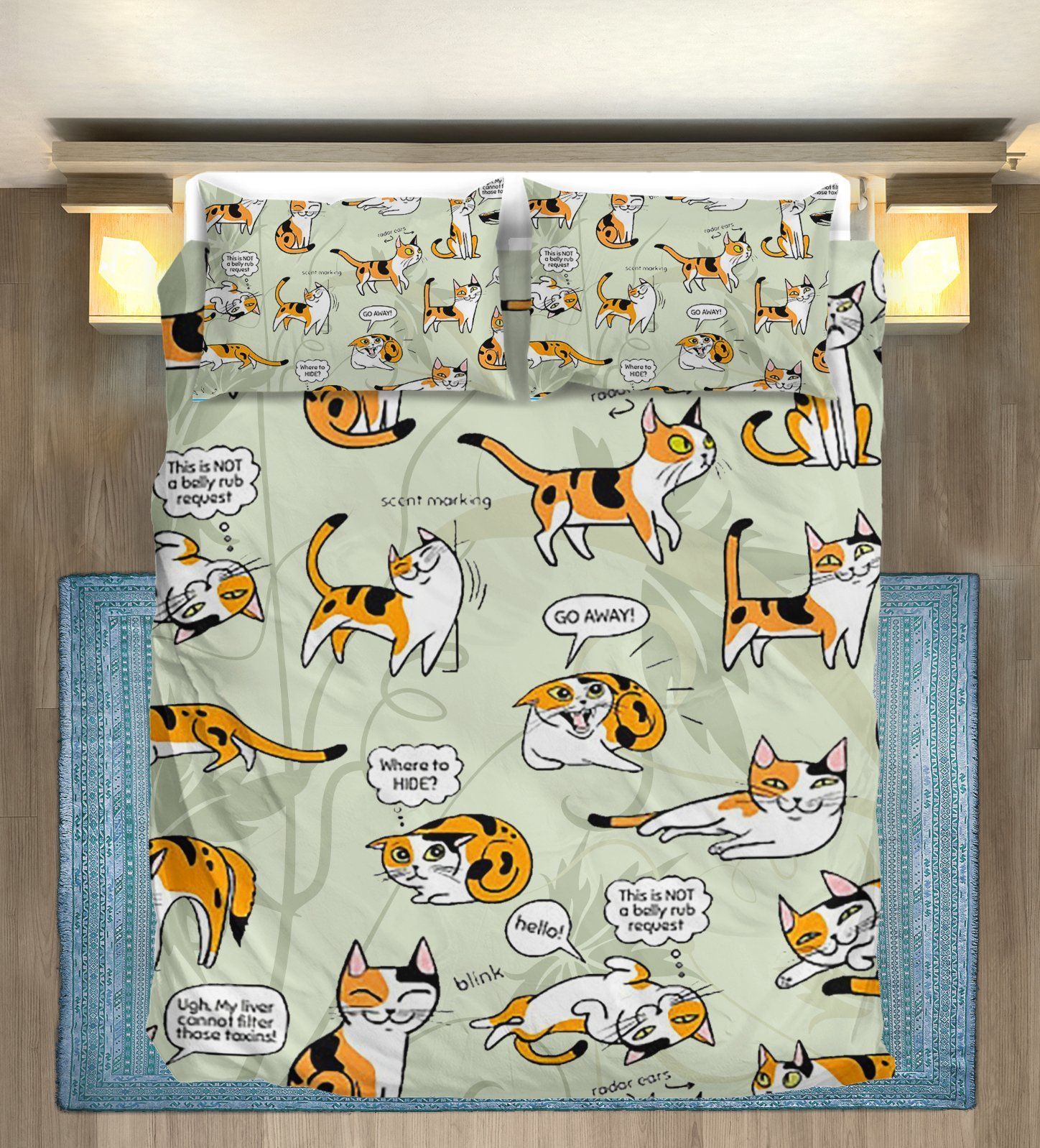 Cat Bedding Set