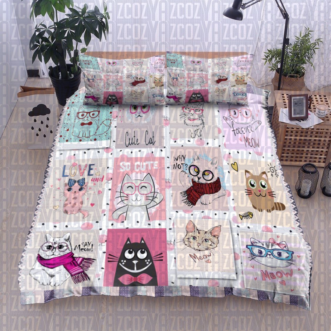 Cat Bedding Set