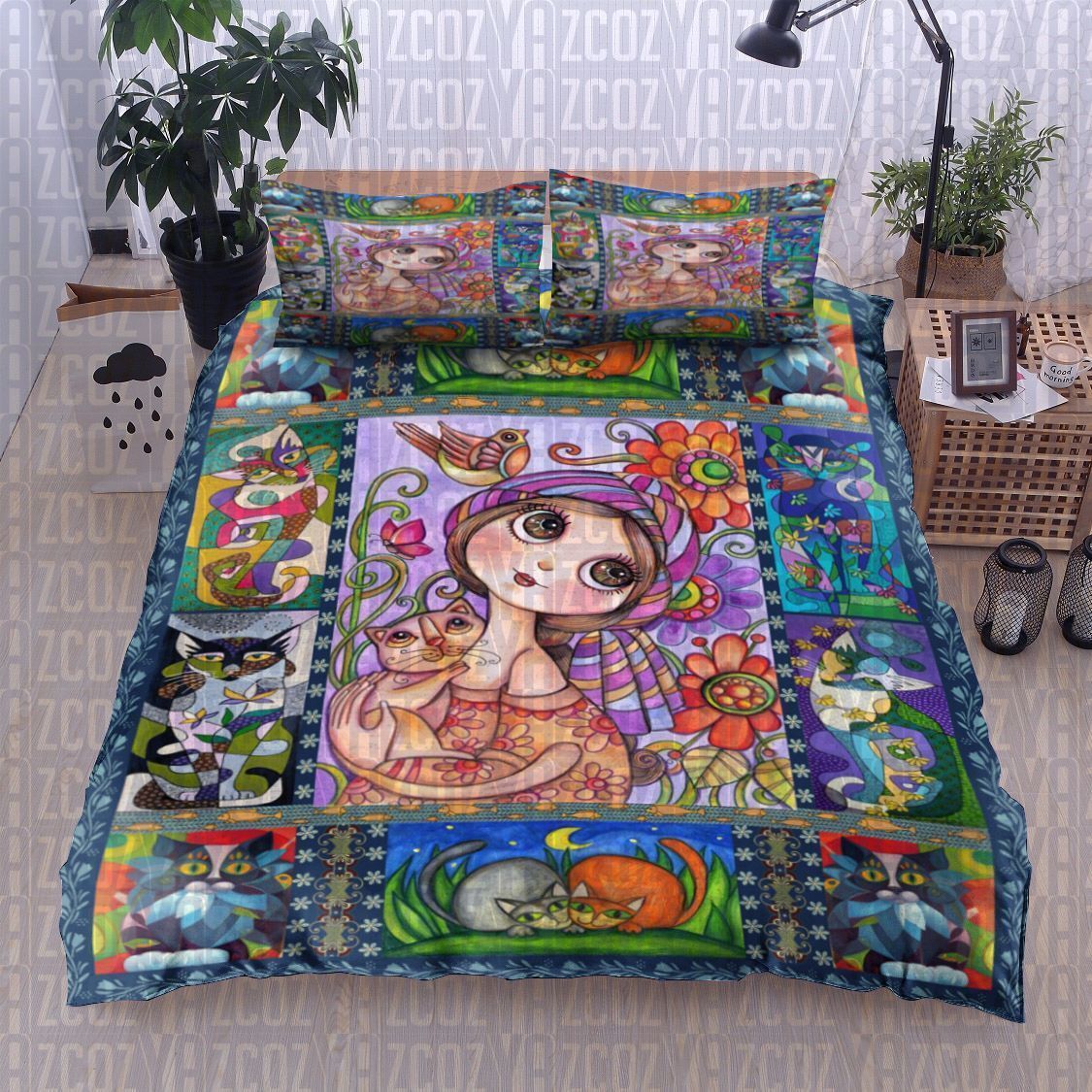 Cat Bedding Set