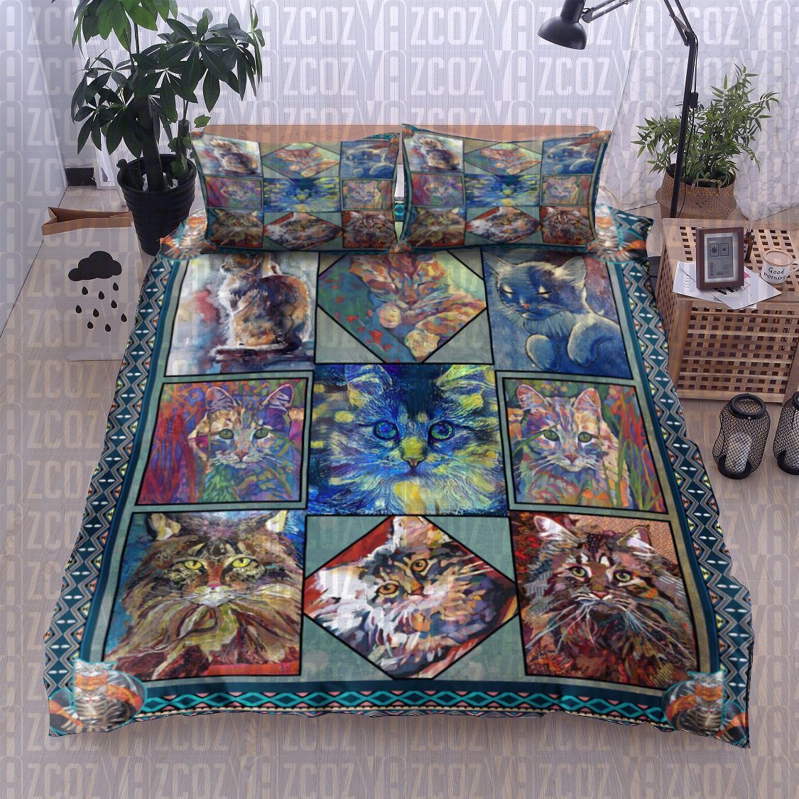 Cat Bedding Set