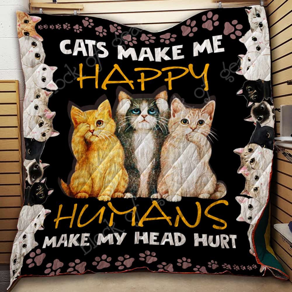 Cat CL2100097MDQ Quilt Blanket