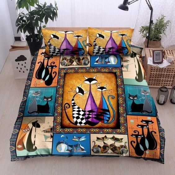 Cat Sherpa Fleece Blanket