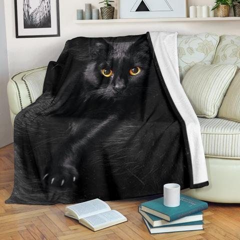 Cat Sherpa Fleece Blanket