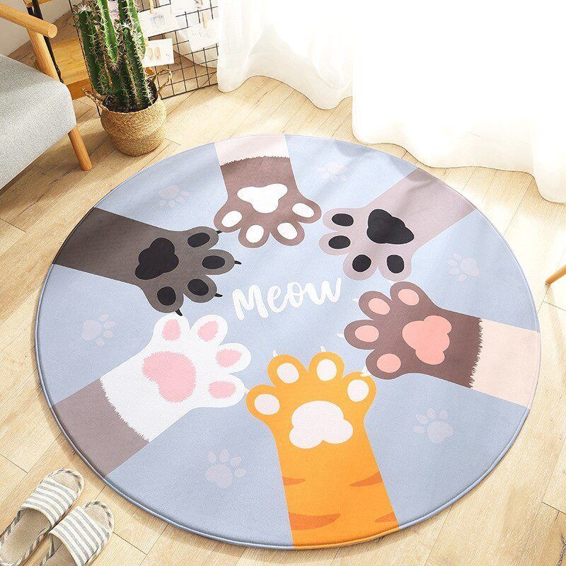 Cat Round Carpet
