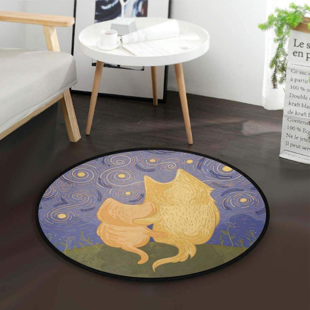 Cat Round Carpet