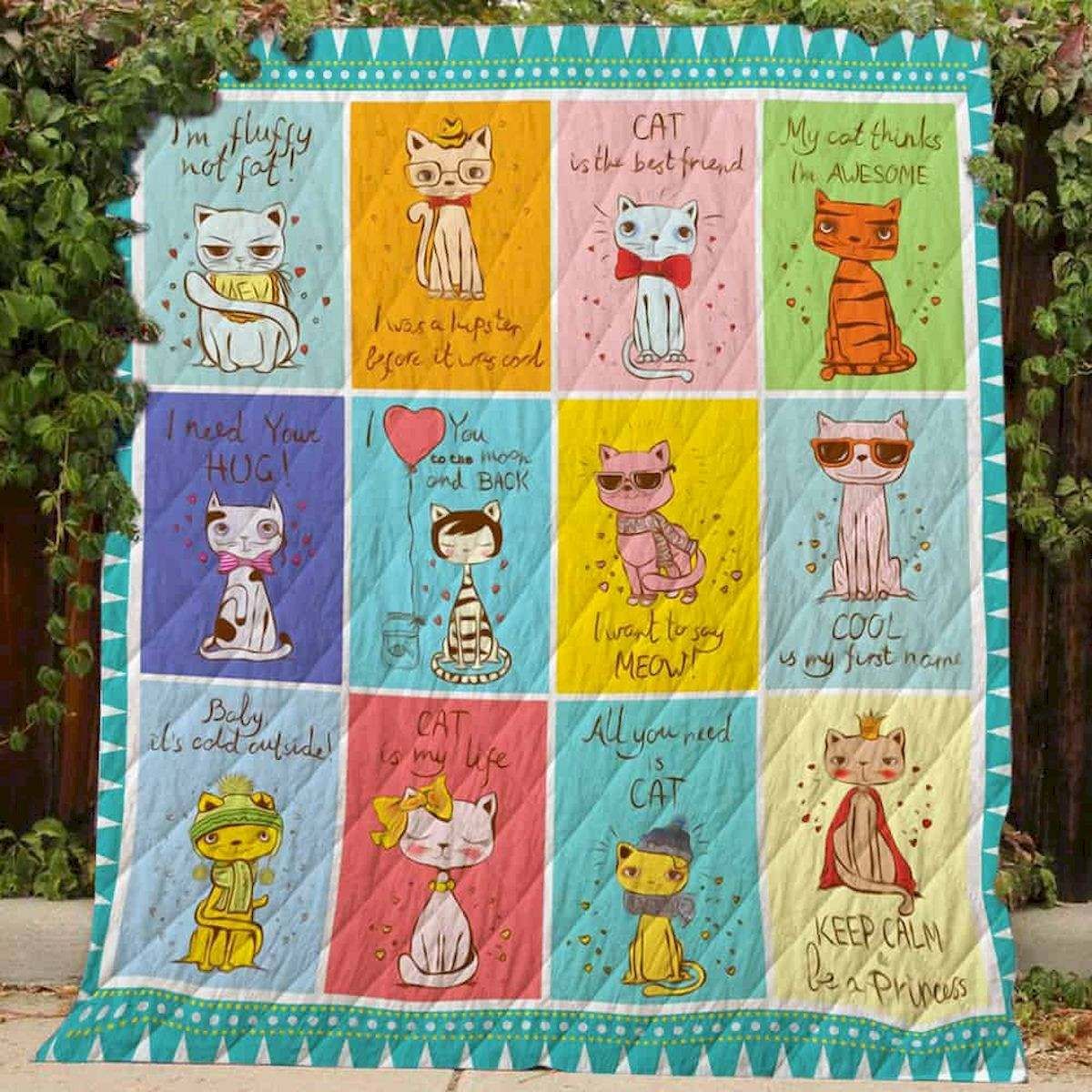 Cat CLD190719 Quilt Blanket