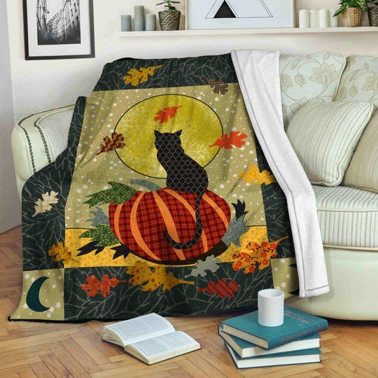 Cat Sherpa Fleece Blanket