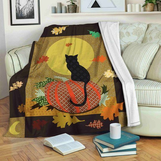 Cat Sherpa Fleece Blanket