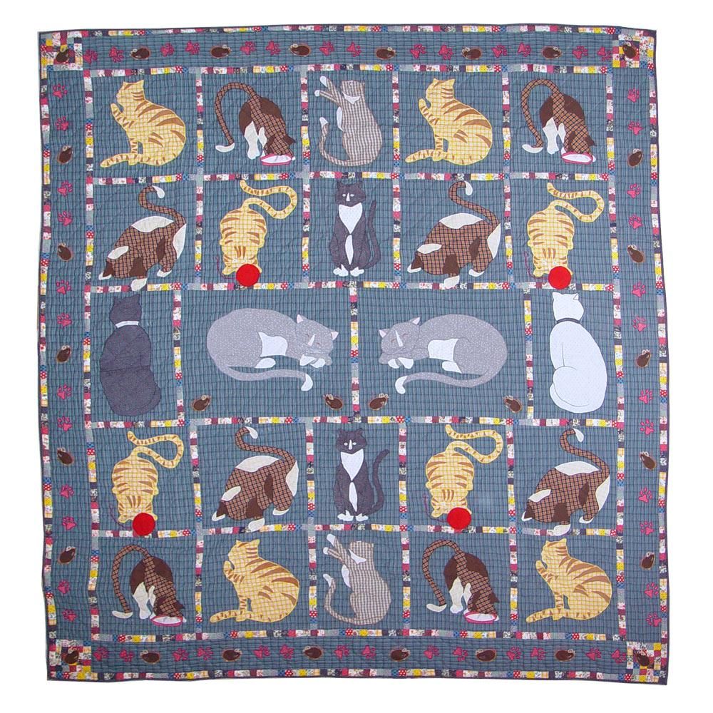 Cat CLM040706 Quilt Blanket