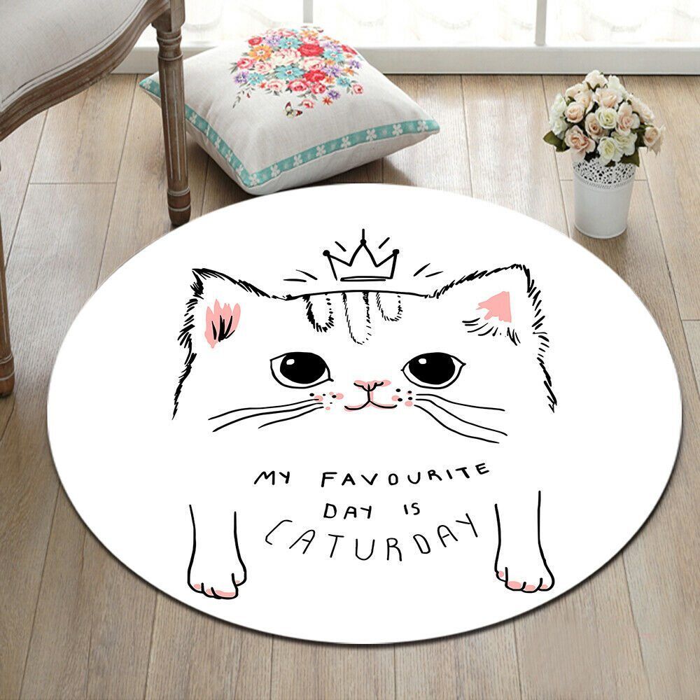 Cat Round Carpet