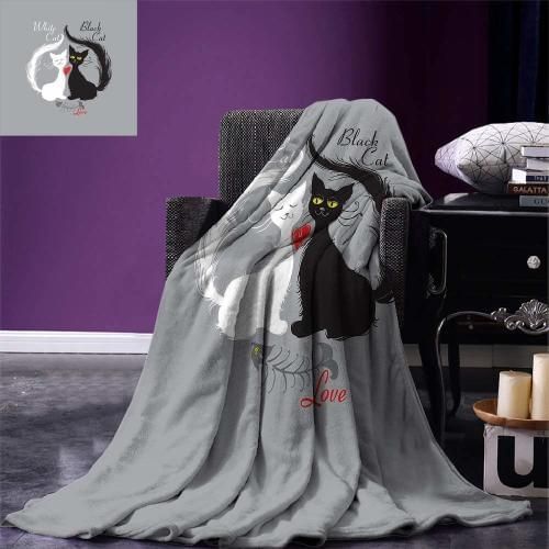 Cat Sherpa Fleece Blanket