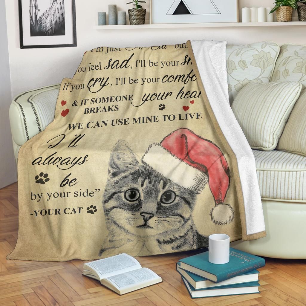 Cat Sherpa Fleece Blanket