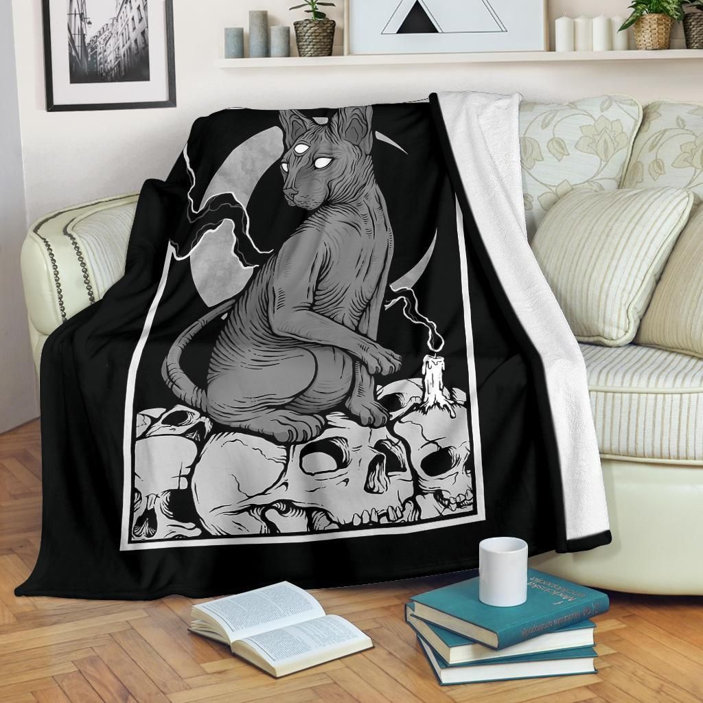Cat Sherpa Fleece Blanket