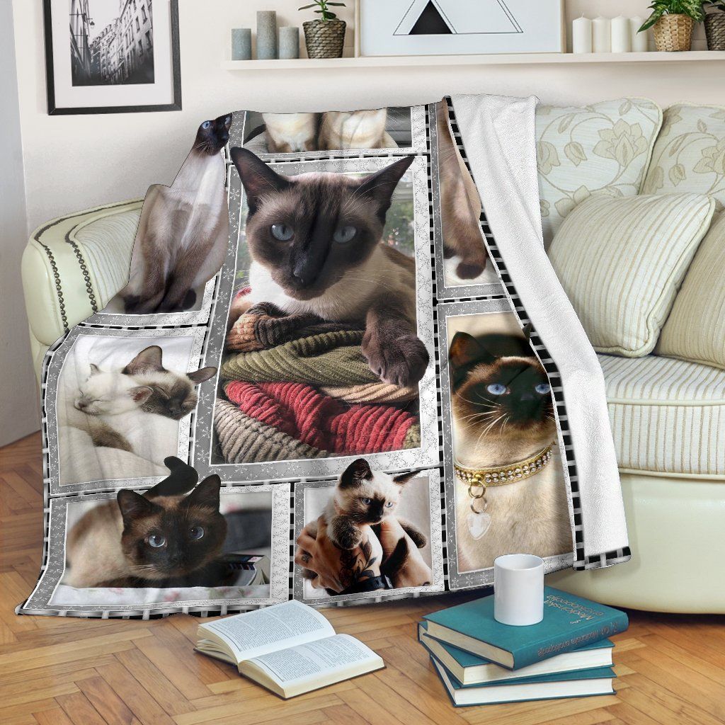 Cat Sherpa Fleece Blanket