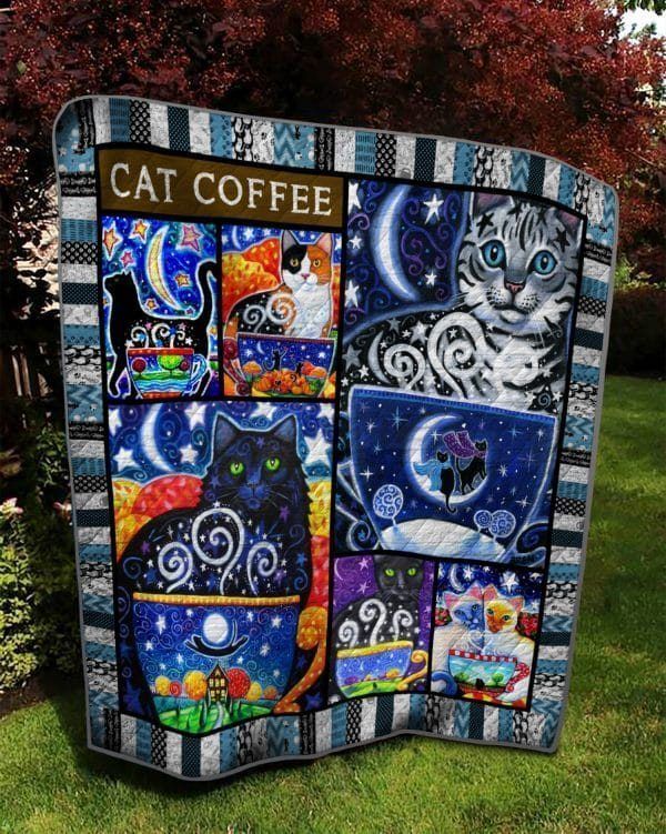 Cat Coffee CLA010705 Quilt Blanket