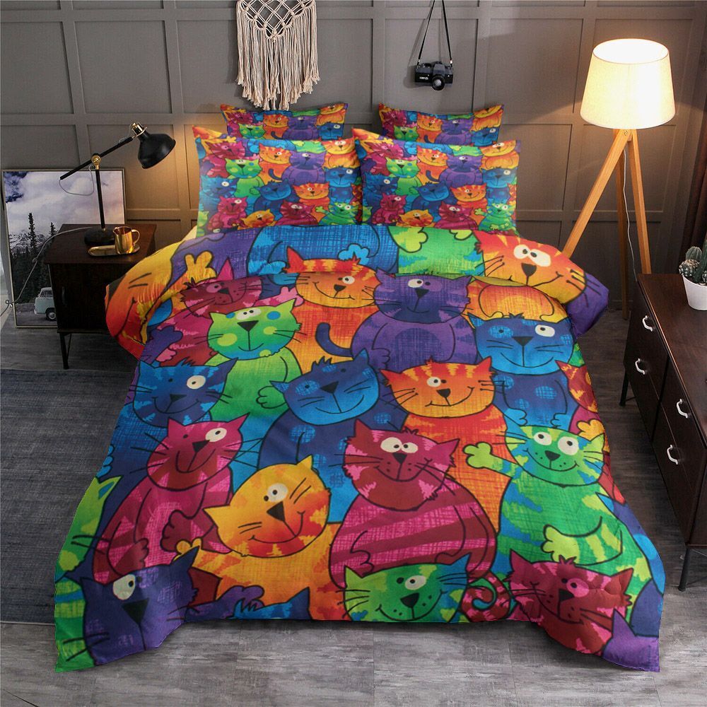Cat Colorful Bedding Set