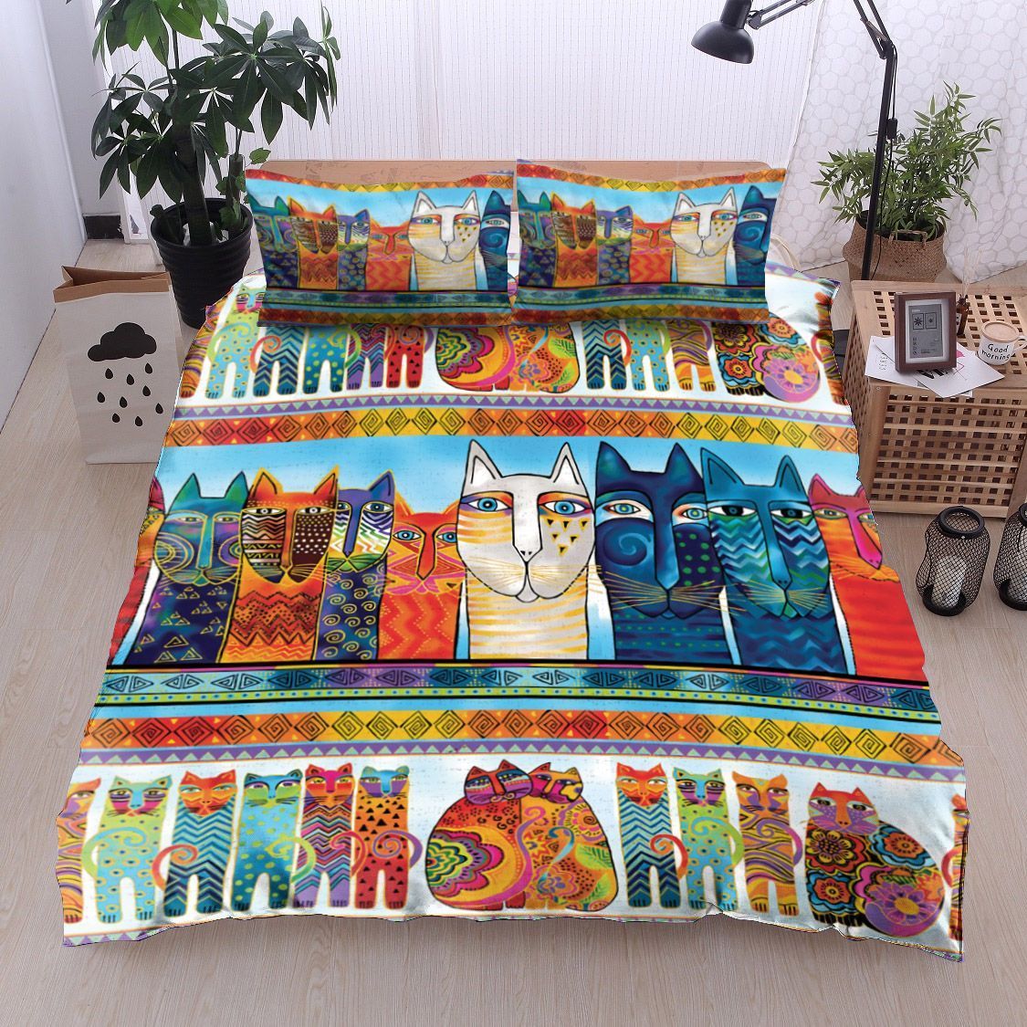 Cat Colorful Bedding Set