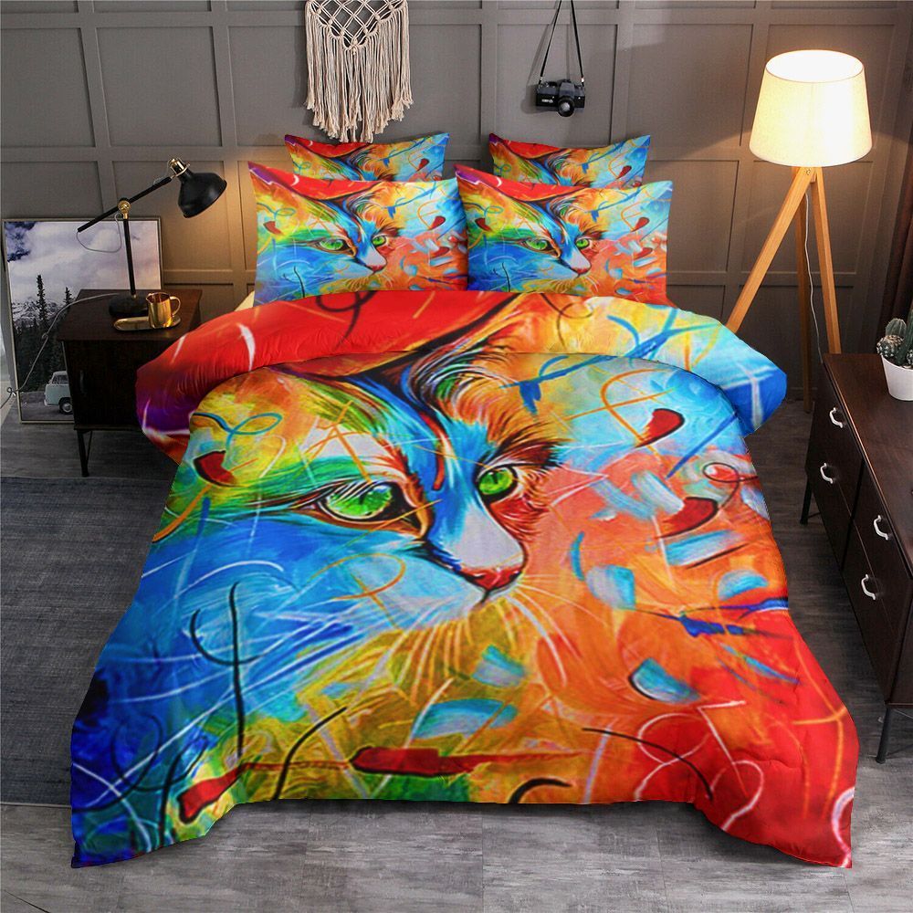 Cat Colors Bedding Set