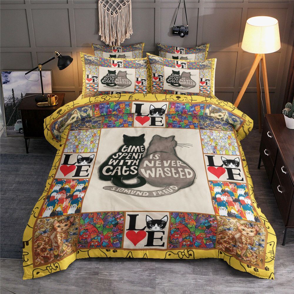 Cat Couple Cat Bedding Set