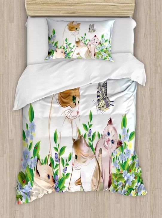 Cat Cute Kittens Bedding Set