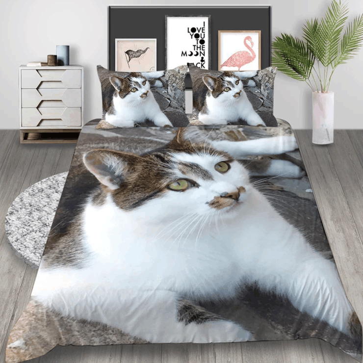 Cat Cute Pet Bedding Set
