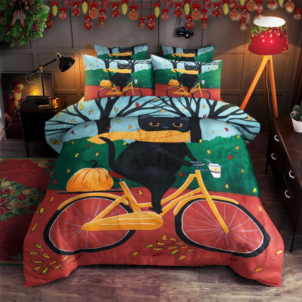 Cat Cycling Bedding Set