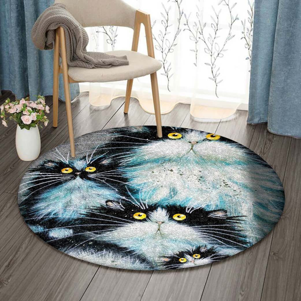 Cat Round Carpet