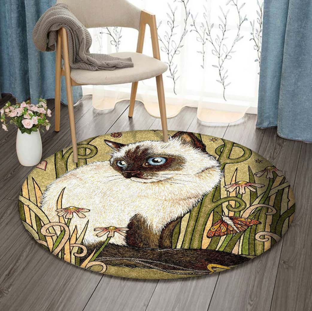 Cat Round Carpet