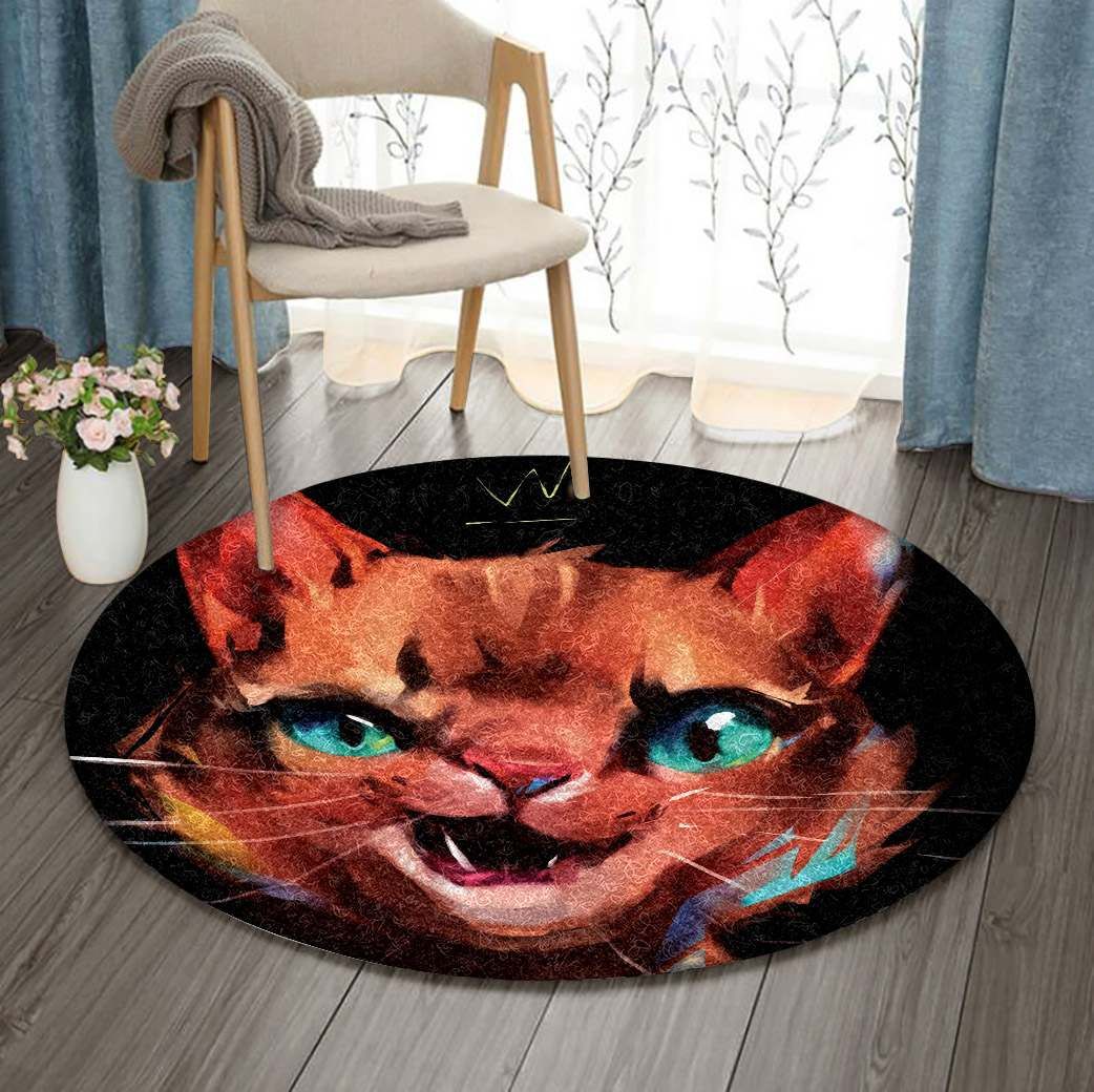 Cat Round Carpet