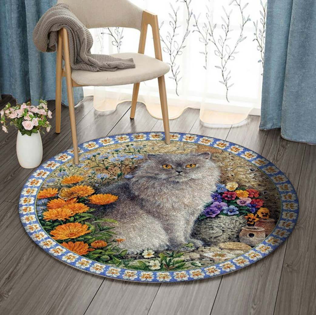 Cat Round Carpet