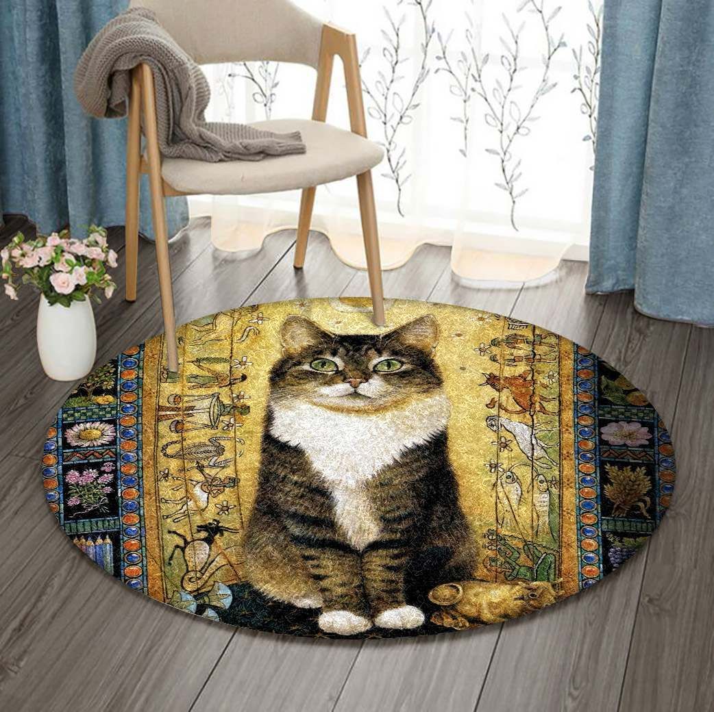 Cat Round Carpet