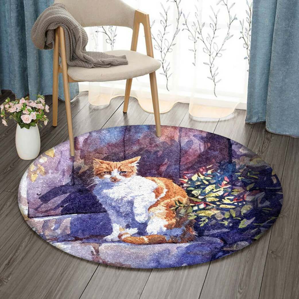 Cat Round Carpet