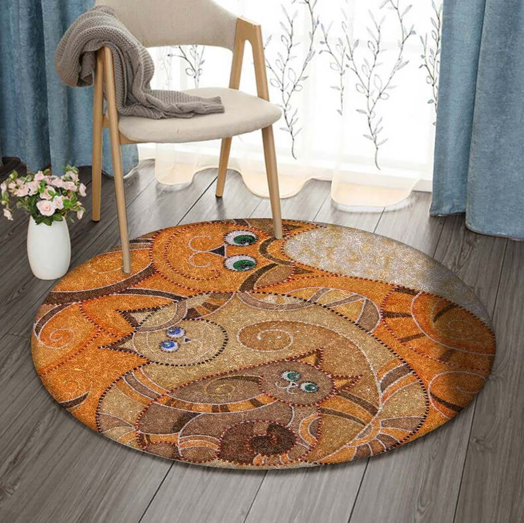 Cat Round Carpet