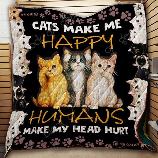 Cat DTC0712325 Quilt Blanket