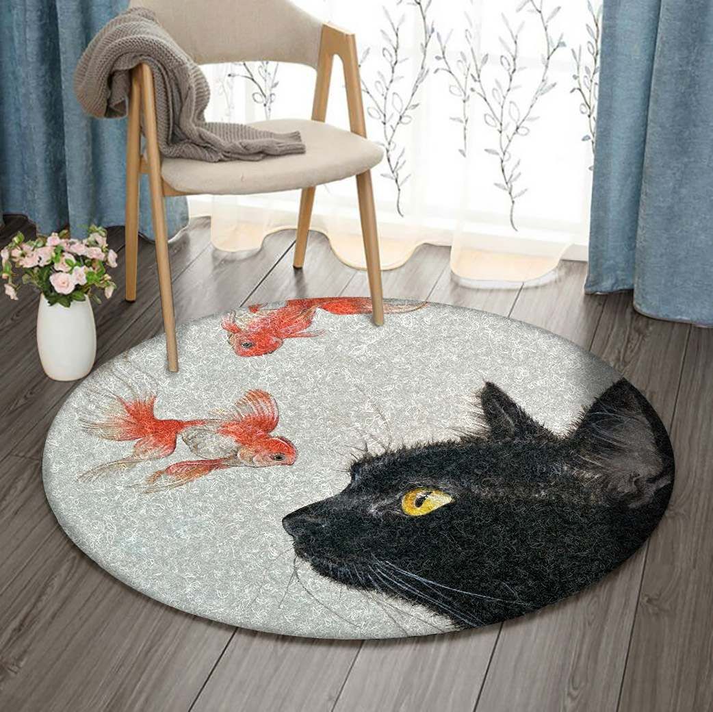 Cat Round Carpet