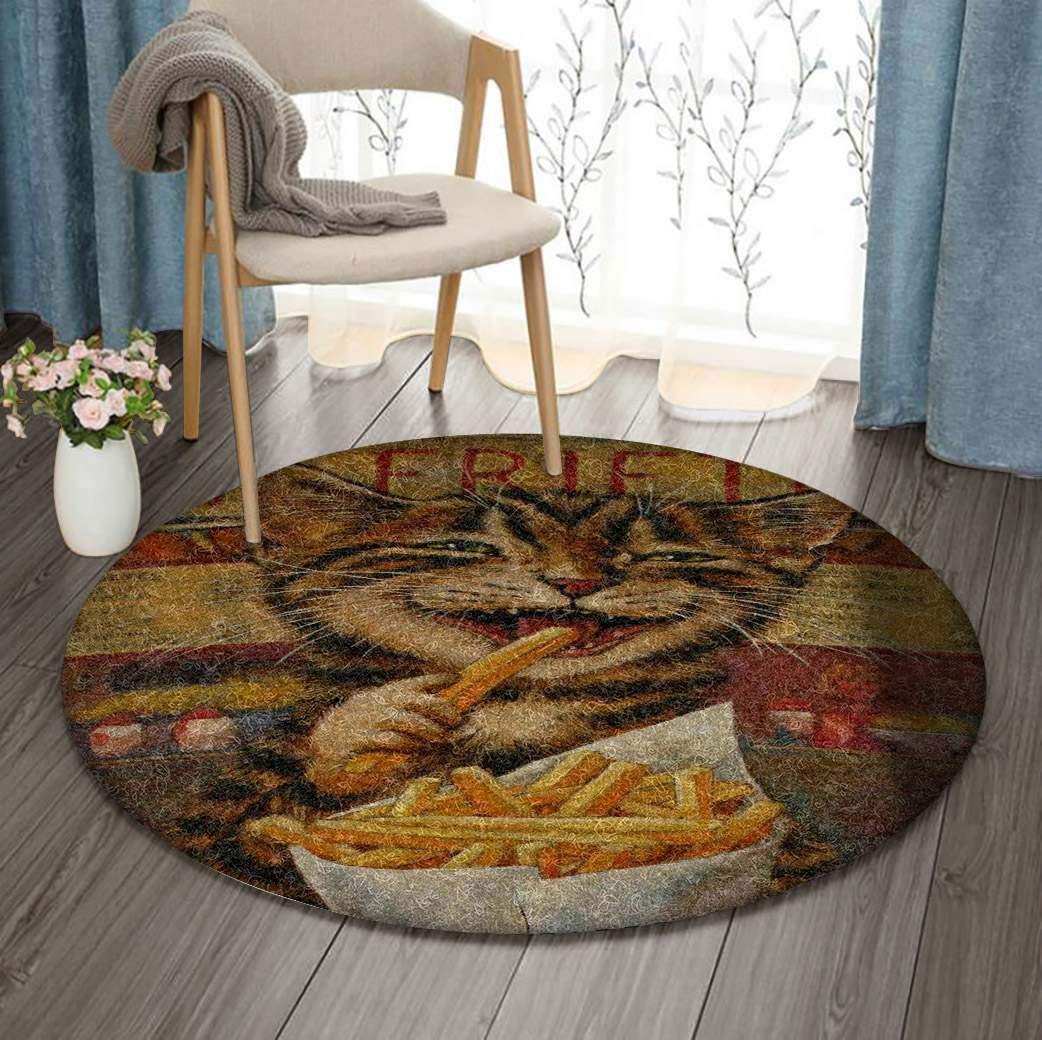 Cat Round Carpet