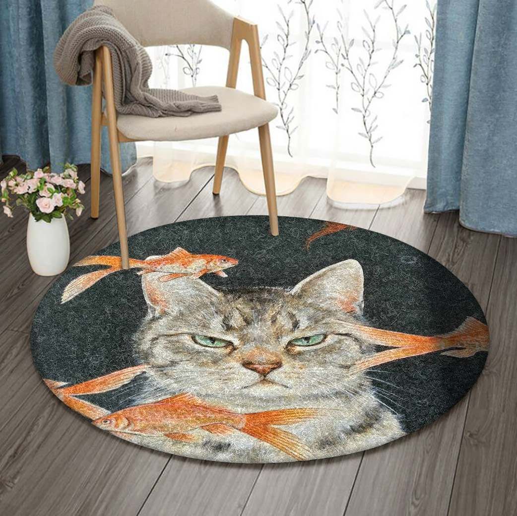 Cat Round Carpet