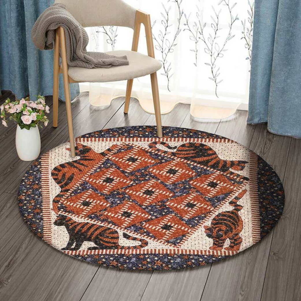 Cat Round Carpet