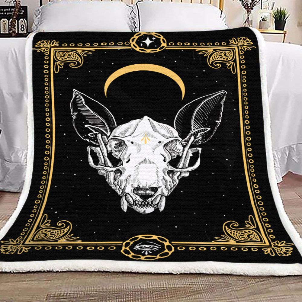 Cat Sherpa Fleece Blanket