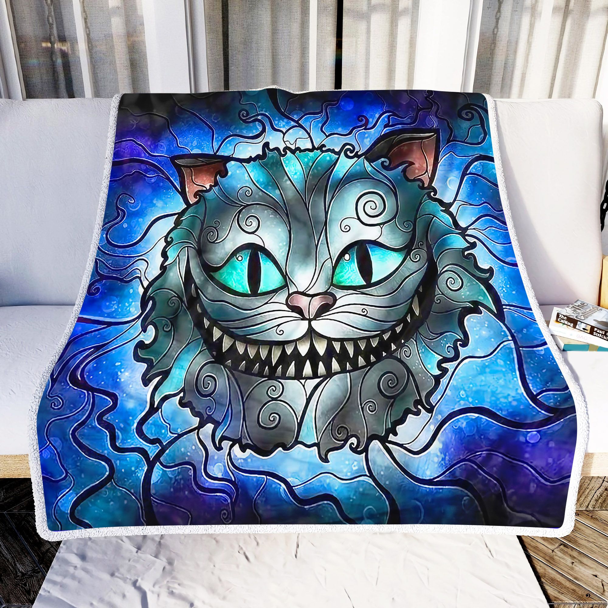 Cat Face Hi Friend Fleece Blanket
