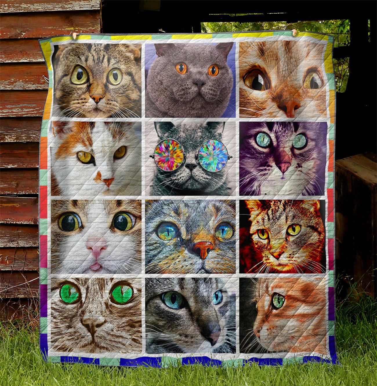 Cat Faces NI2002048YD Quilt Blanket