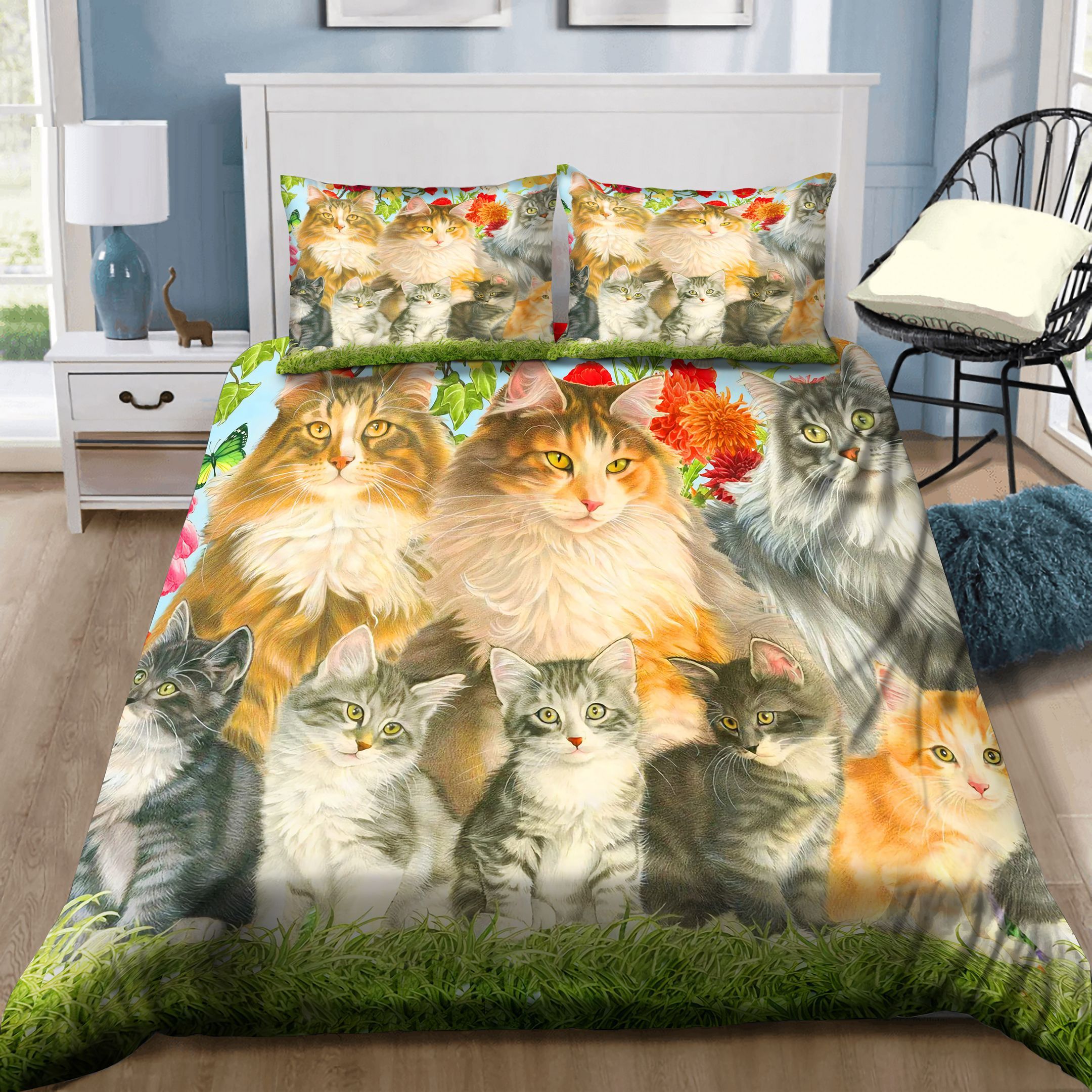 Cat Family Bedding Set