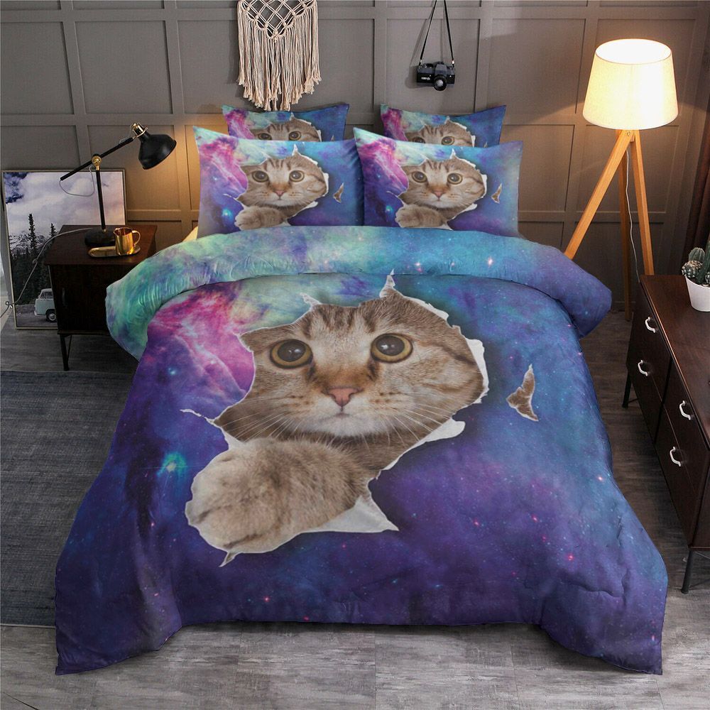 Cat Galaxy Bedding Set