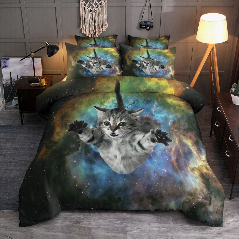 Cat Galaxy Bedding Set
