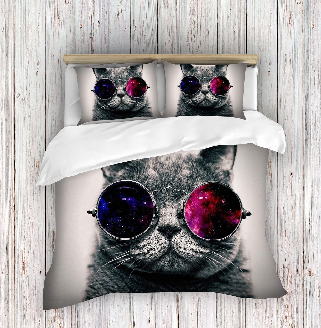 Cat Grey Bedding Set
