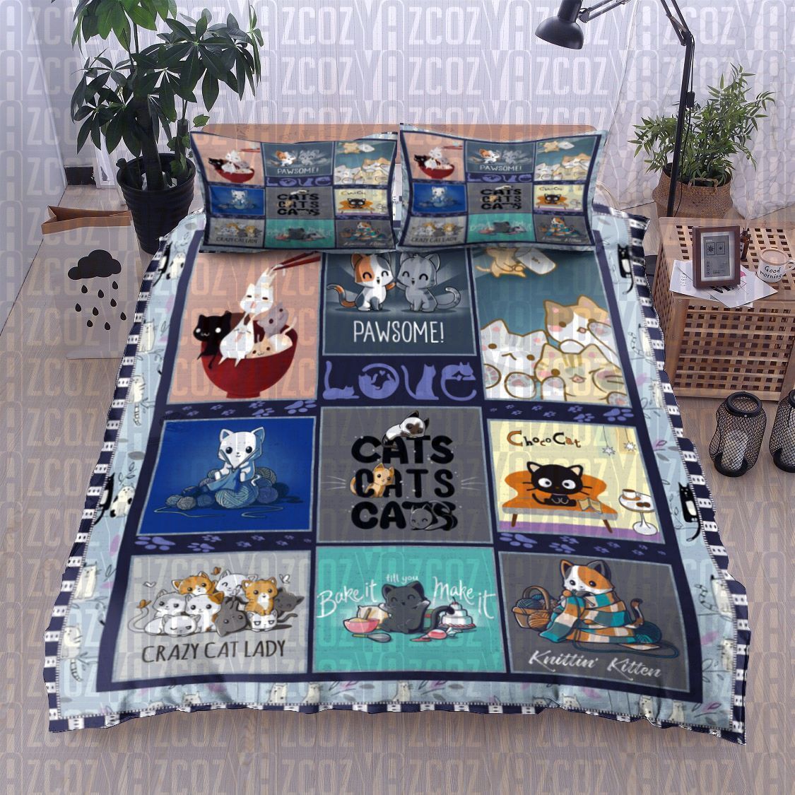 Cat Bedding Set