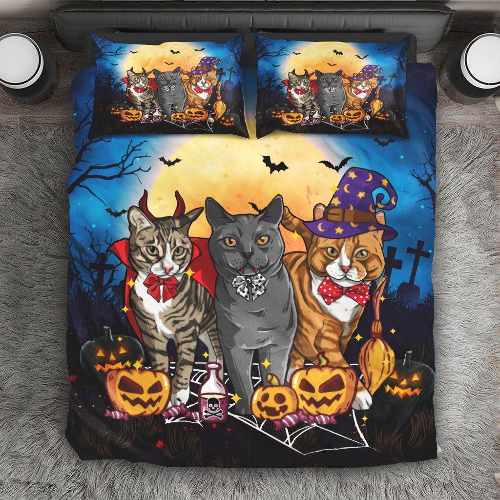 Cat Halloween Bedding Set