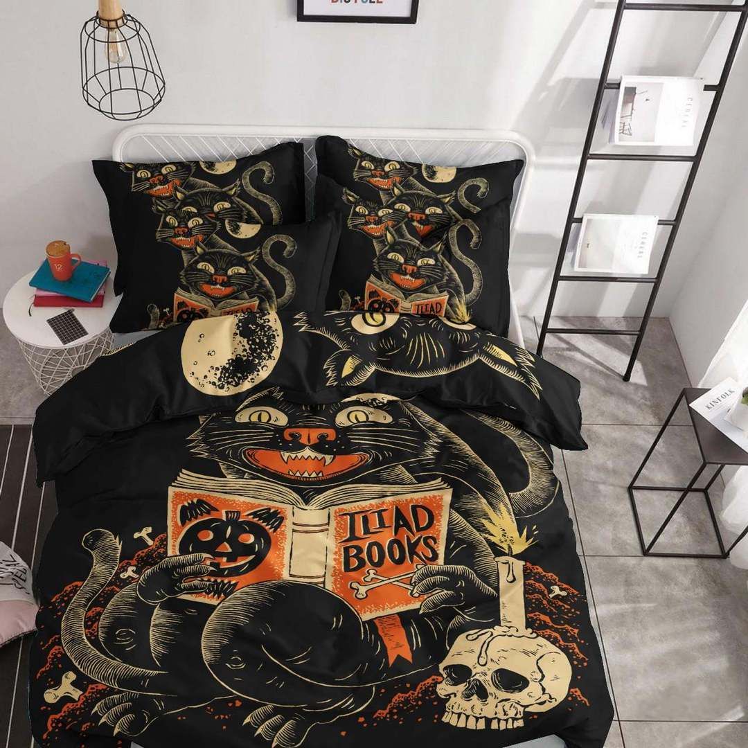 Cat Hallowen Bedding Set