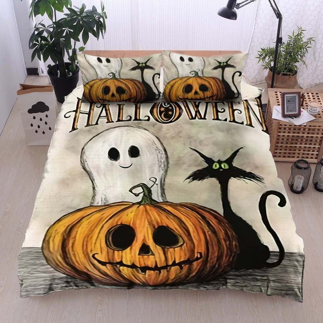 Cat Hallowen Bedding Set